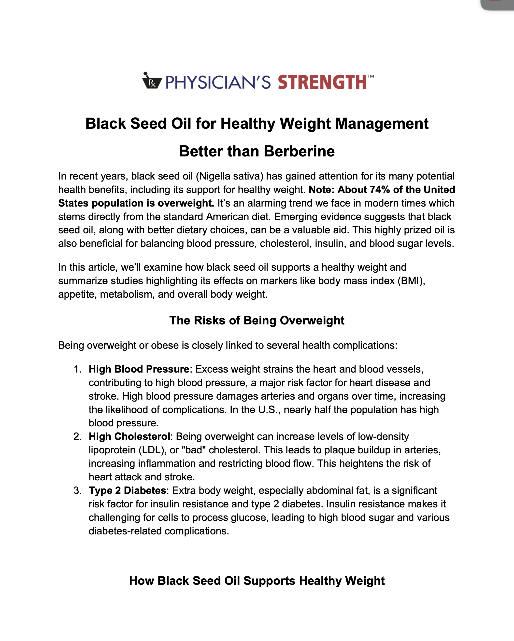 Featured image for “Black Seed Oil for Healthy Weight Management”